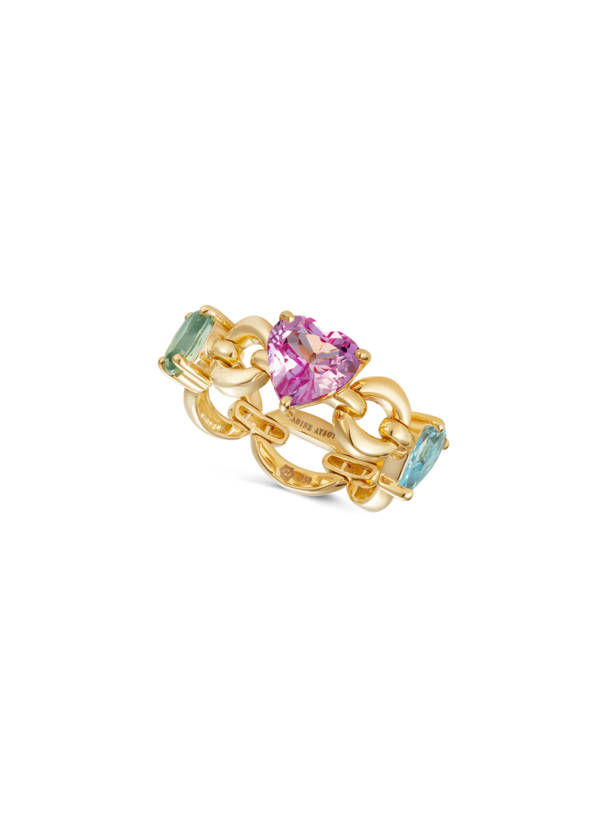 Catena Petite Multi Stone Pastel Rainbow Ring