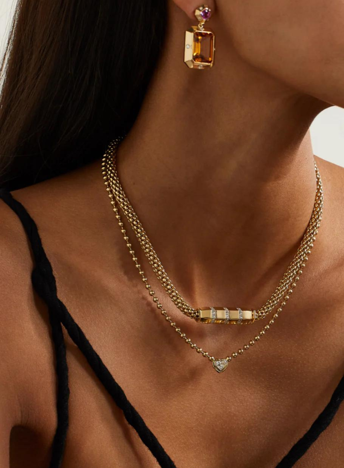 Stella Bar Necklace - Diamond