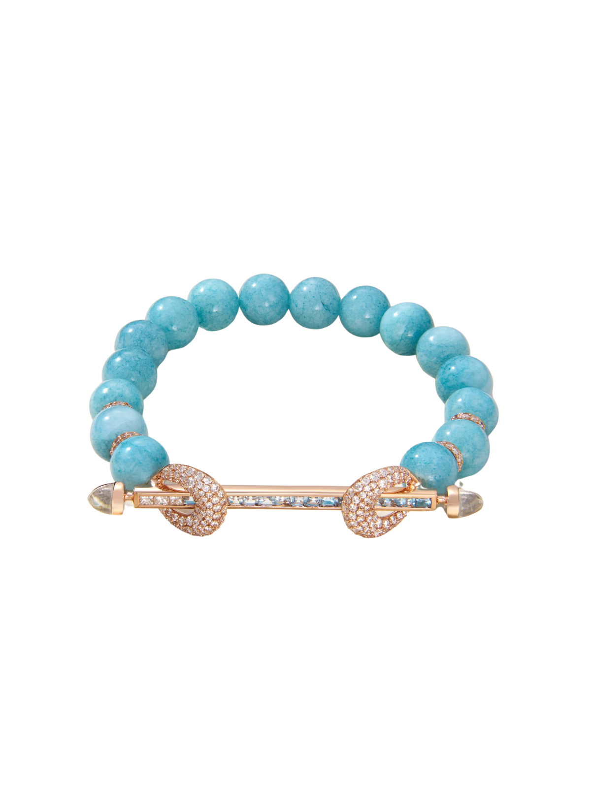 Aquamarine Diamond Chakra Bracelet