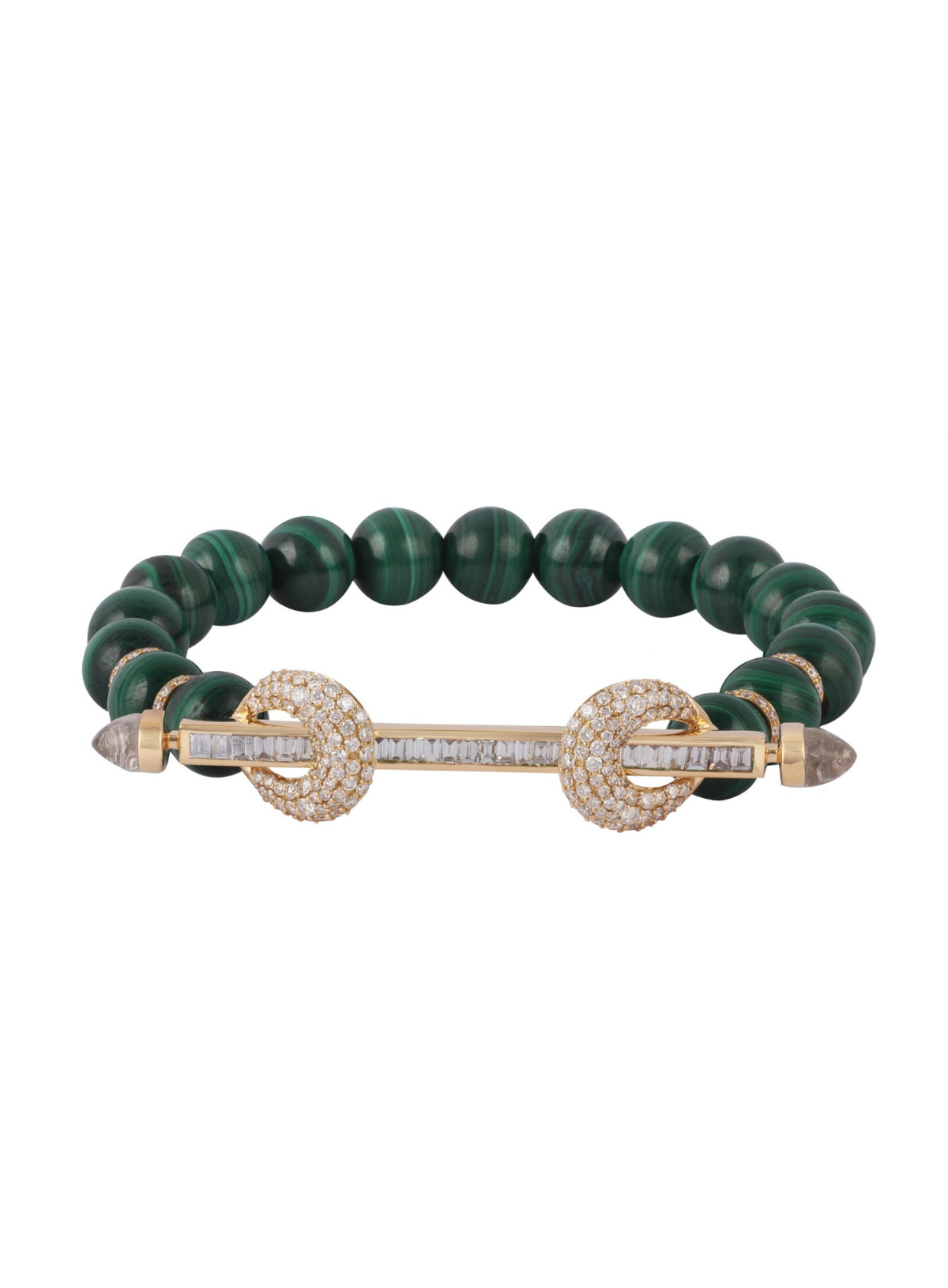 Malachite Diamond Chakra Bracelet