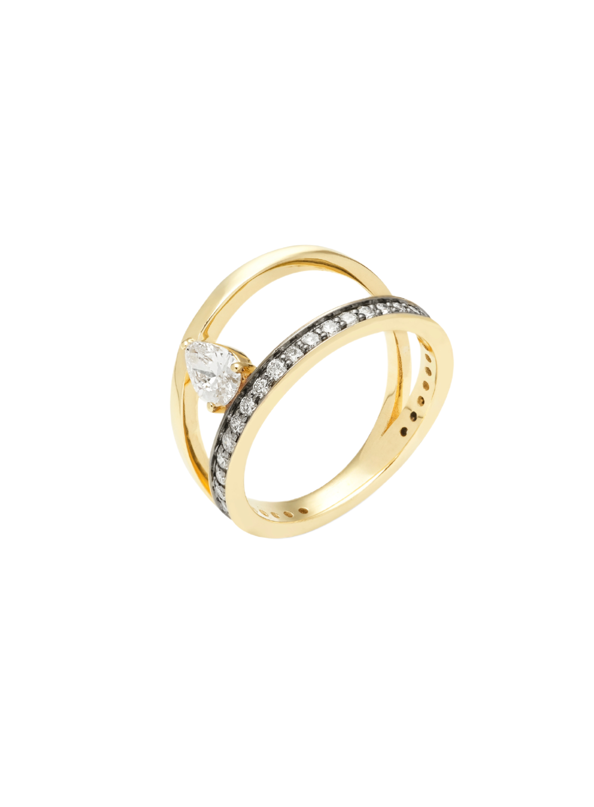 Asymmetry Diamond Ring