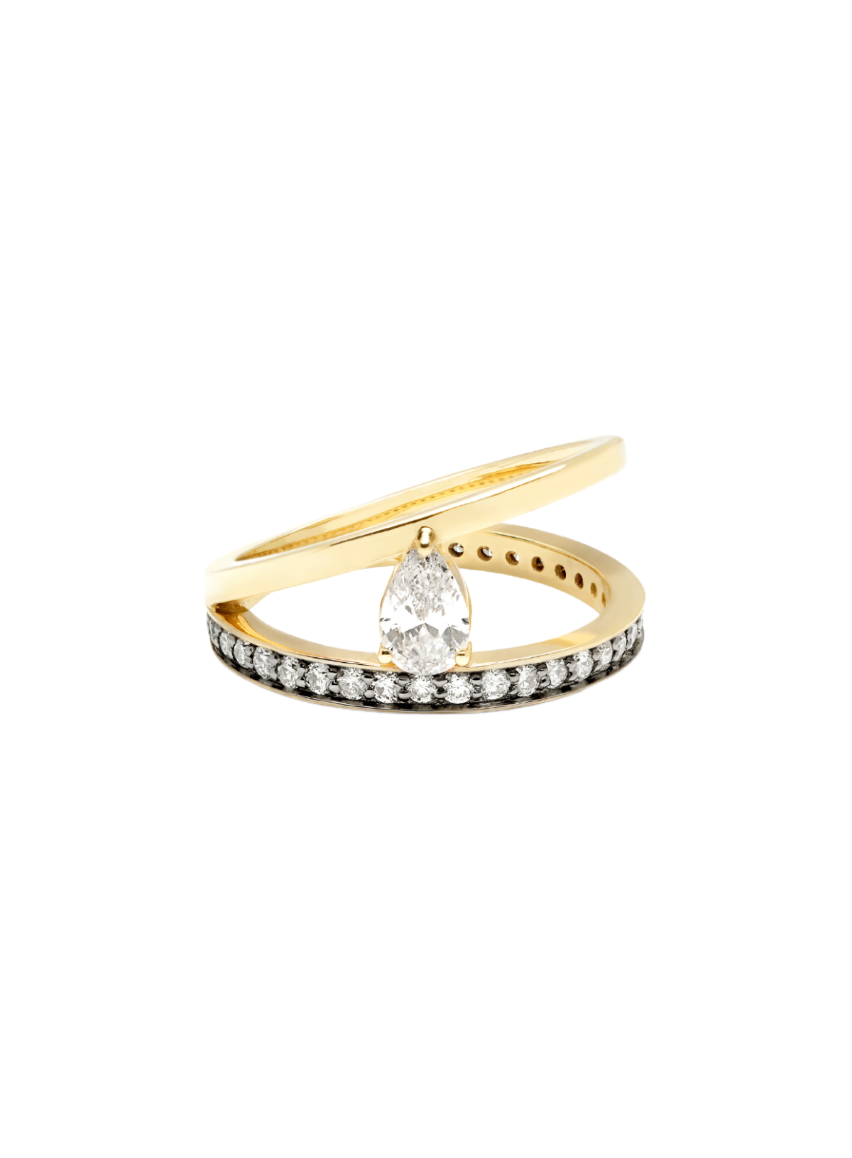 Asymmetry Diamond Ring