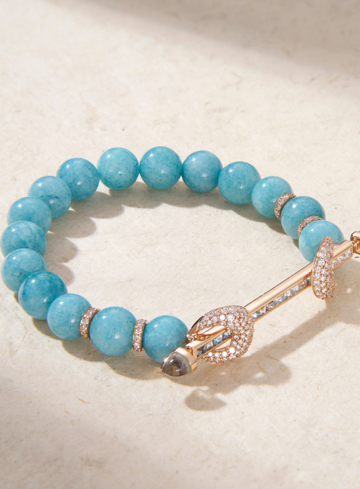 Aquamarine Diamond Chakra Bracelet