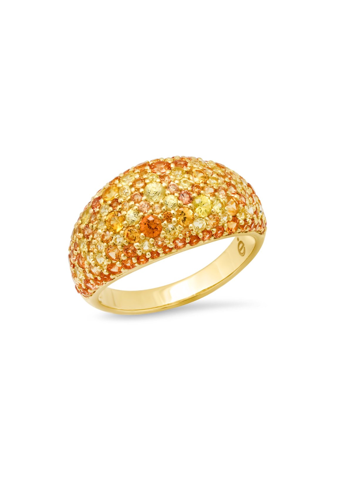 Ombré Sunburst Cocktail Ring