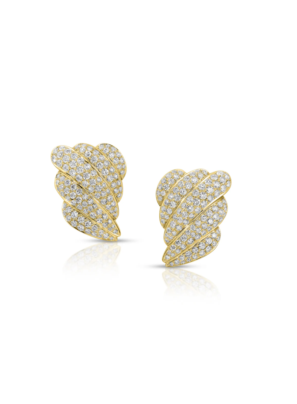 Diamond Croissant Earrings