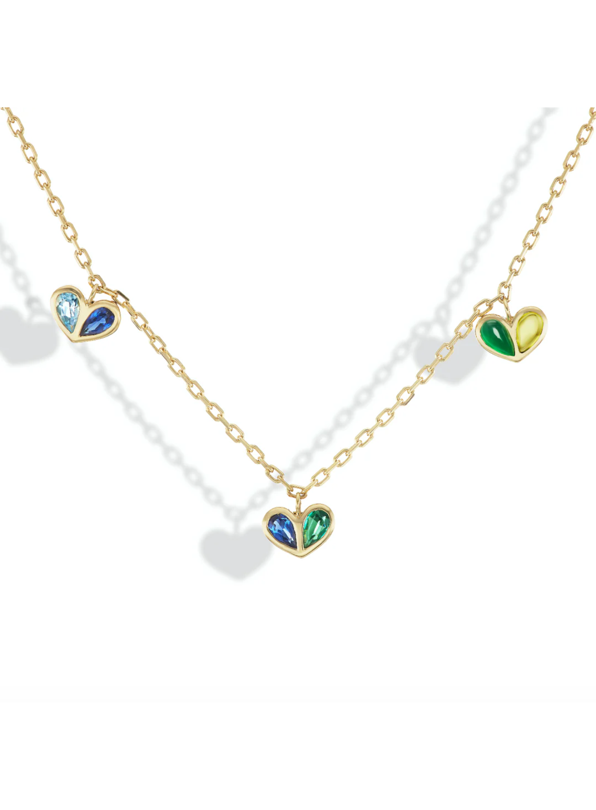 Triple Sweetheart Necklace