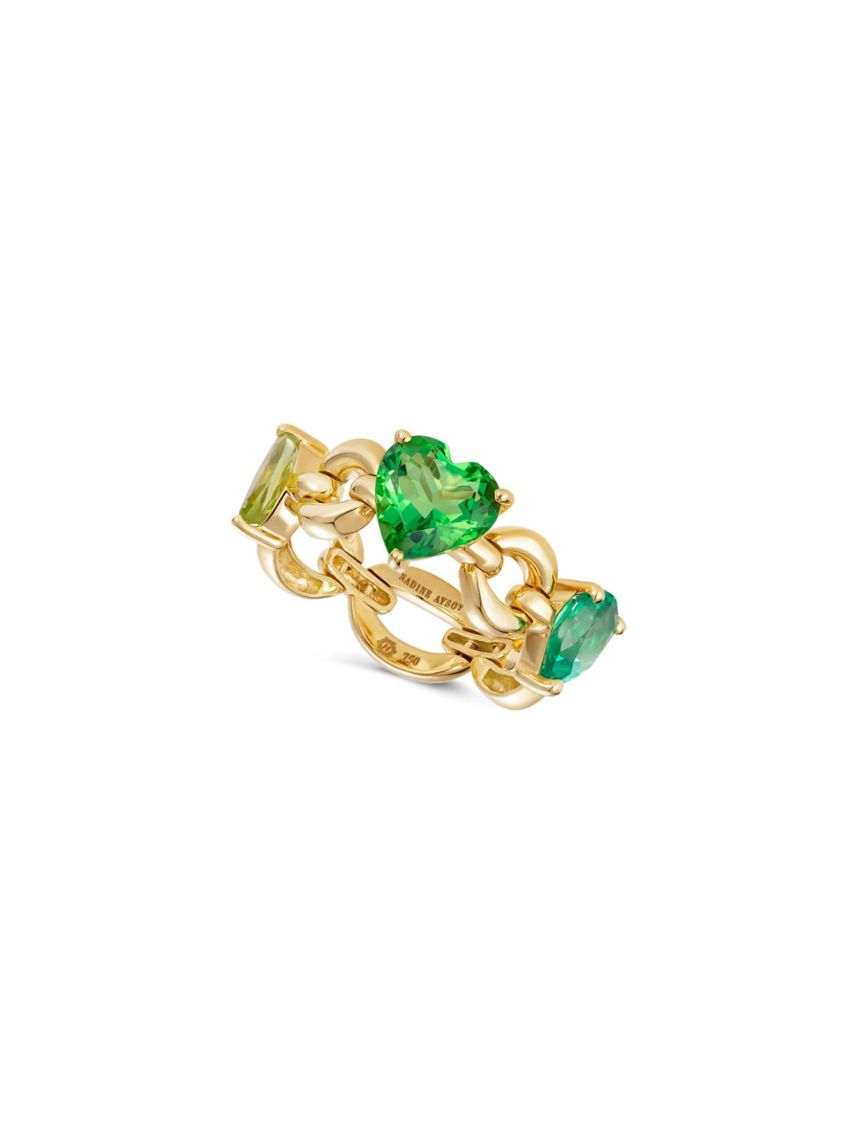 Catena Petite Multi Stone Green Ring