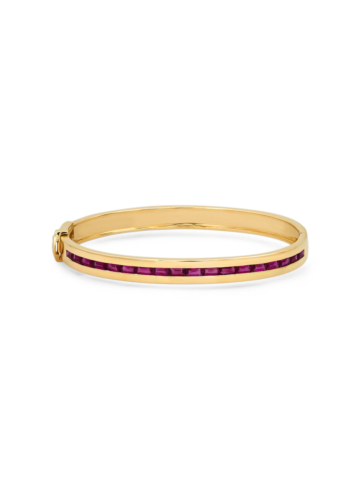 Ruby Baguette Row Bangle