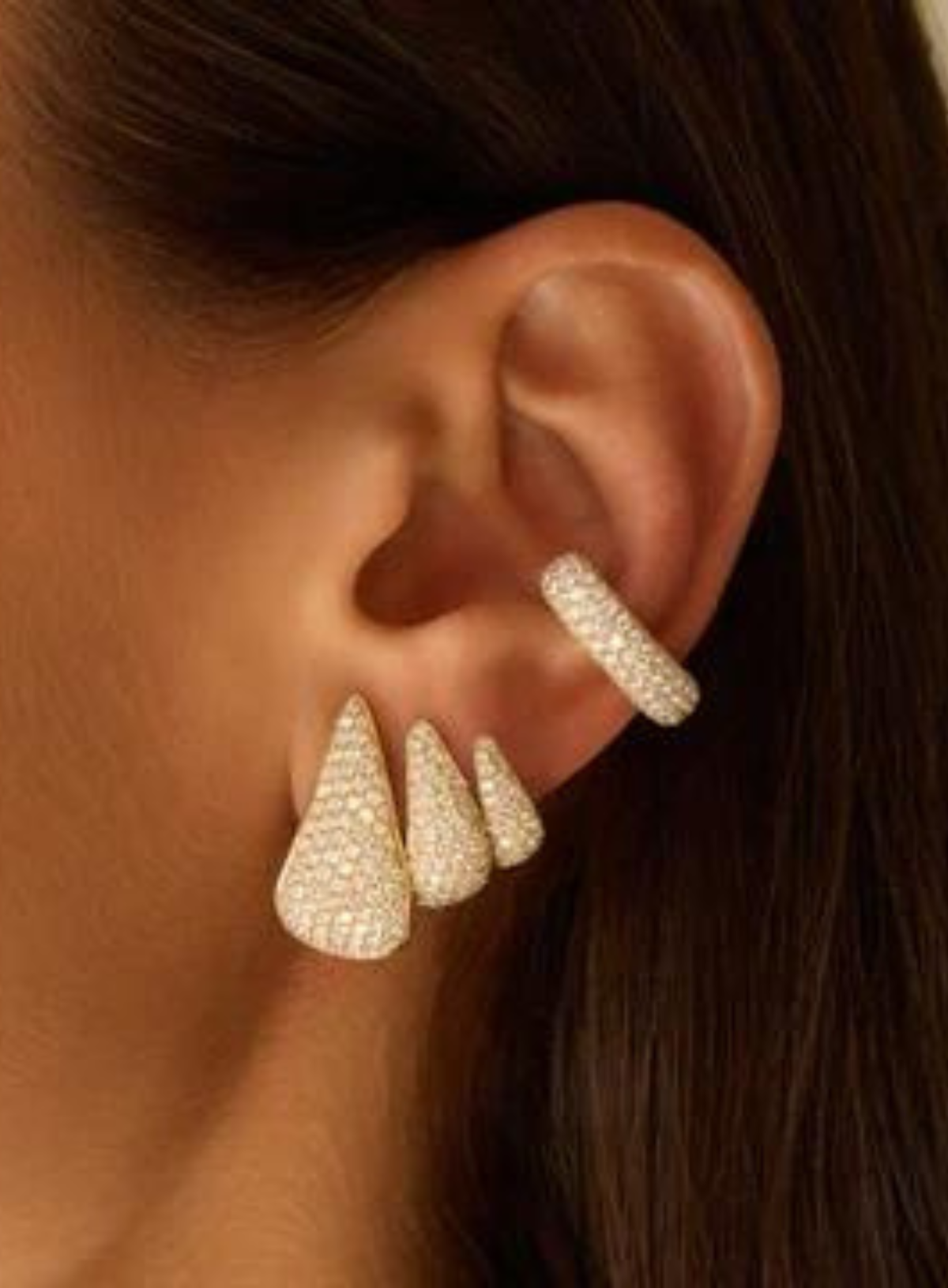 Diamond Claw Earrings