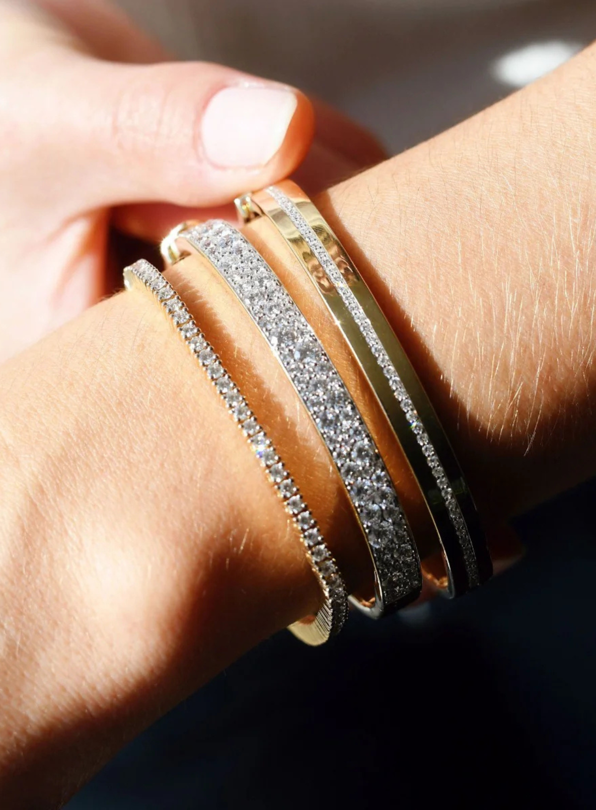 Diamond Row Bangle