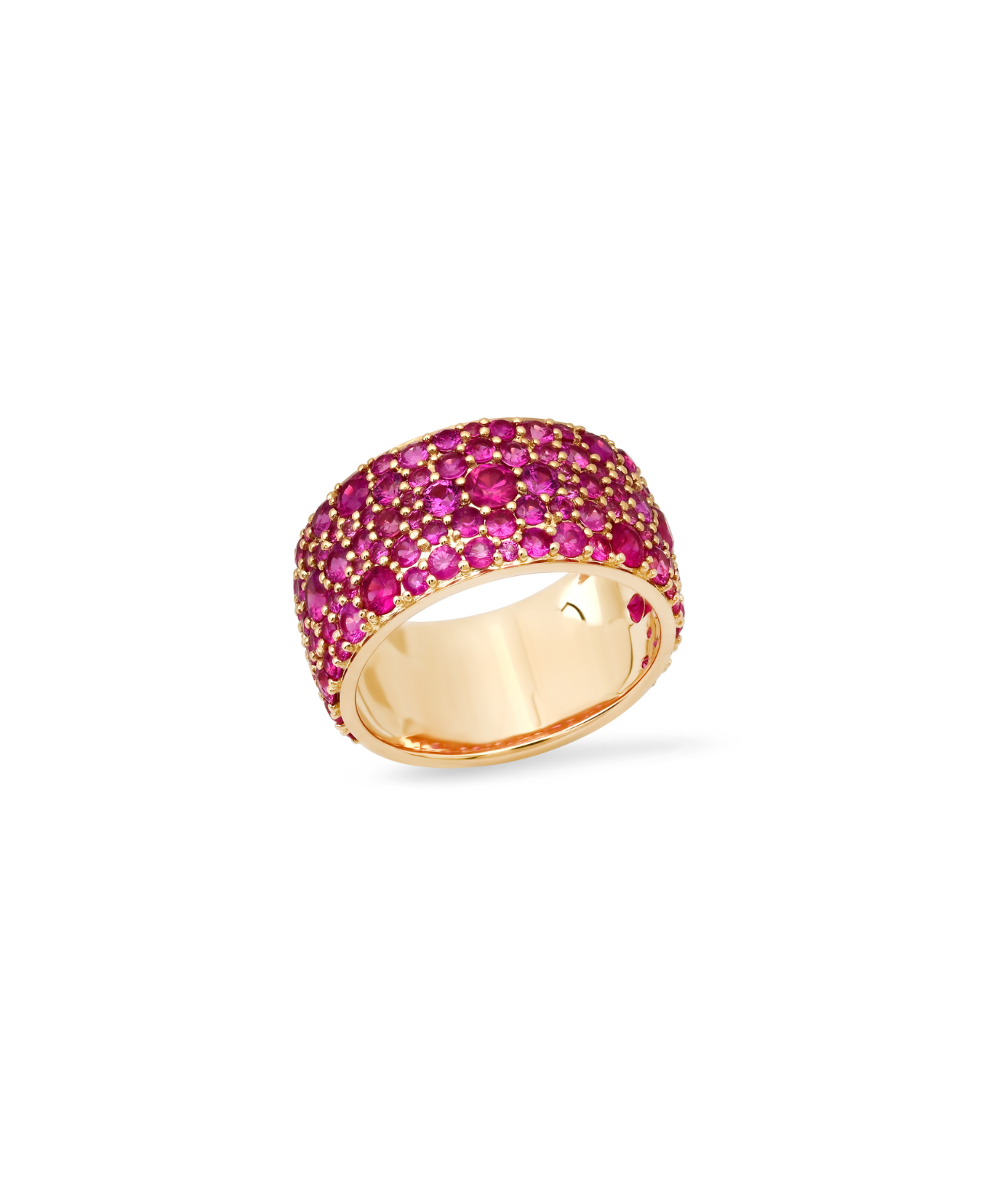 Deep Pink Sapphire Cigar Band