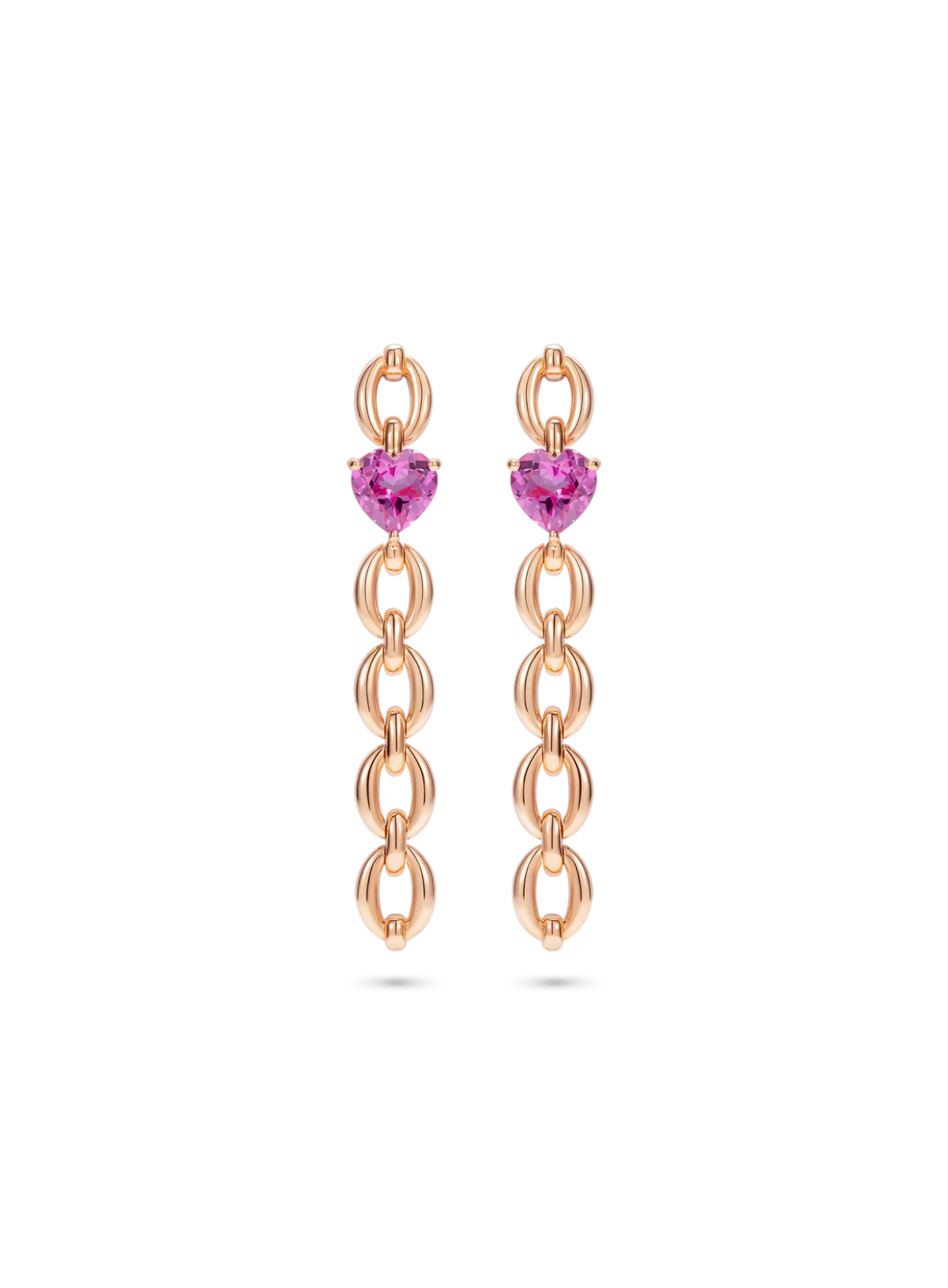 Catena Long Heart Earrings